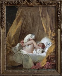 Young girl with a dog