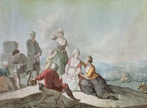Voltaire Conversing with the Peasants in Ferney by Jean Huber