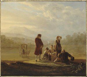 Voltaire and the peasants of Ferney, ca 1770
