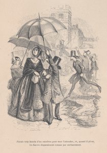 I Was in Too Much Need of an Omnibus, but as Soon as It Starts Raining, They All Seem to Disappear by Jean Ignace Isidore Gérard