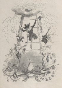 Illustration in Jérôme Paturot, by Louis Reybaud, Paris