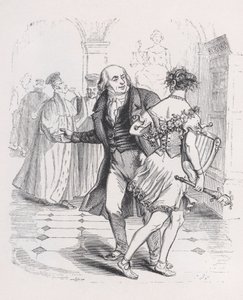 The Fleeing Muse from The Complete Works of Béranger, 1836