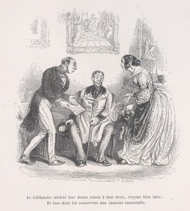 The Grieving Widow Gives Them Both the Right to Do Well... And They Both Retain an Eterna... by Jean Ignace Isidore Gérard