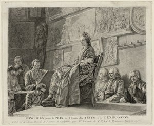 Contest for the Prize for the Study of Heads and Expression by Jean Jacques Flipart