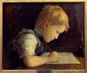 The little writer Paul Henner by Jean Jacques Henner