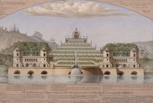 The Island of Love and Rest of Fishing by Jean Jacques Lequeu