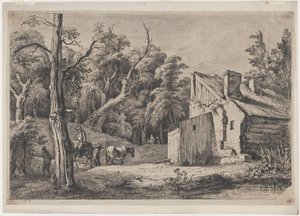 Entrance to the Forest of Brie with Cottage on the Right, 1772 by Jean Jacques de Boissieu