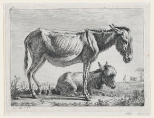 Jenny with its Foal, 1797 by Jean Jacques de Boissieu