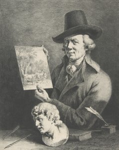 Self-Portrait with Cows by Jean Jacques de Boissieu