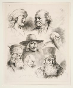 Seven Portrait Heads