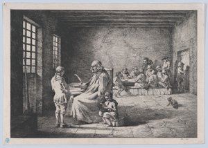 The School Master by Jean Jacques de Boissieu