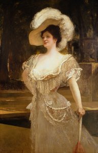 A Portrait of Mrs by Jean Joseph Benjamin Constant