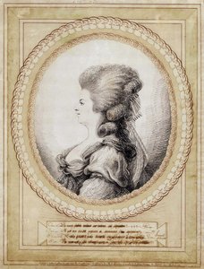 Portrait of Marie Antoinette of Austria by Jean Joseph Bernard