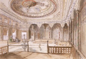 An Interior of a Palace at Uyne by Jean Joseph Bonaventure Laurens