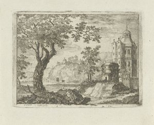 Tower in a Landscape by Jean Joseph Hanson