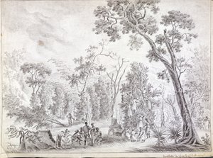 Harvesting Cloves in La Reunion, early nineteenth century by Jean Joseph Patu de Rosemont