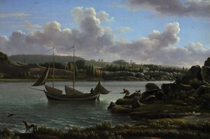 The Departure for the Hunt by Jean-Joseph-Xavier Bidauld