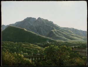 View of Bridge and the Town of Cava, Kingdom of Naples