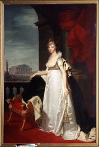 Portrait of Empress Elizabeth Alexeievna by Jean Laurent Monnier
