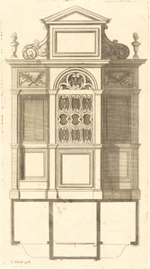 Plan and Elevation of the Most Beautiful Confessionals of Paris, Very Faithfully Measured by Jean Le Blond
