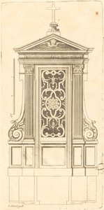 Plan and Elevation of the Most Beautiful Confessionals of Paris, Very Faithfully Measured by Jean Le Blond