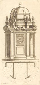 Plan and Elevation of the Most Beautiful Confessionals of Paris, Very Faithfully Measured by Jean Le Blond