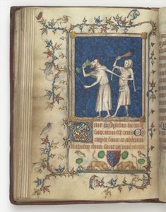The Prayer Book of Bonne of Luxembourg, Duchess of Normandy f.83v, before 1349 by Jean Le and workshop Noir