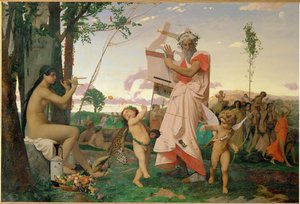 Anacreon, Bacchus and Love by Jean Leon Gerome