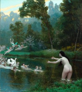 Leda and the Swan by Jean Leon Gerome