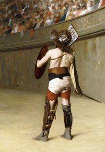 Mirmillon - A Gallic Gladiator by Jean Leon Gerome