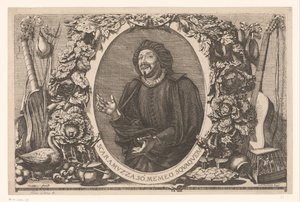 Portrait of Tiberio Fiorilli as Scaramuccia (Scaramouche) by Jean Lepautre (attributed to)