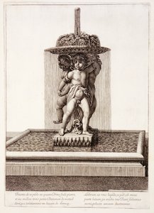 Fountain with three gilded dancers at Versailles by Jean Lepautre