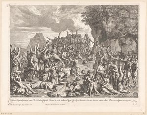 Moses Striking Water from the Rock by Jean Lepautre