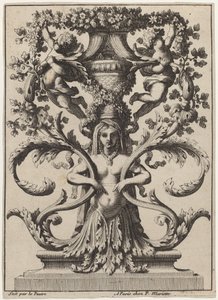 Ornament with a Woman Turning to Foliage by Jean Lepautre