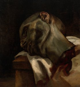 Head of a Guillotined Man by Jean Louis André Théodore Géricault