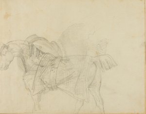 Horse Wearing a Blanket by Jean Louis André Théodore Géricault
