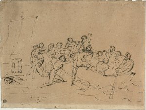 The Rescue of the Survivors of the Raft of the Medusa by Jean Louis André Théodore Géricault
