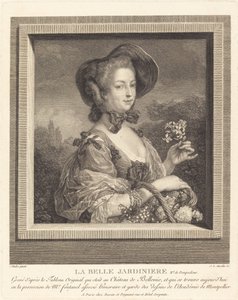 La Marquise de Pompadour en belle jardiniere by Jean Louis Anselin