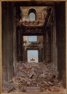 Ruins of the Tuileries by Jean-Louis Ernest Meissonier