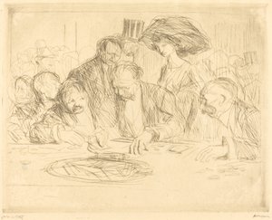At the Gambling Table (second plate) by Jean Louis Forain