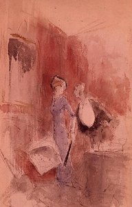 At the Restaurant by Jean Louis Forain