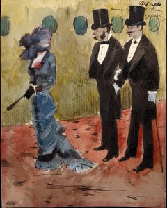 At the Theater by Jean Louis Forain