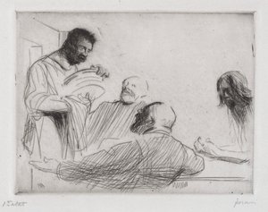 Before the Meal at Emmaus by Jean Louis Forain