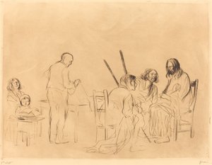 Before the Supper at Emmaus (first plate) by Jean Louis Forain