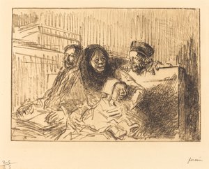 Evidence at the Hearing (second plate) by Jean Louis Forain