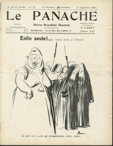 Illustration by Jean-Louis Forain for the Cover of Le Panache, Royalist Magazine Illustree, No. 20 by Jean Louis Forain