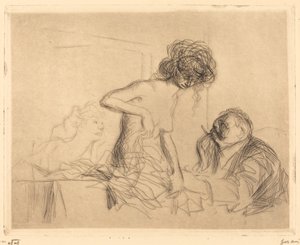 In a Private Room (first plate) by Jean Louis Forain