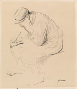 The French Soldier Writing Home by Jean Louis Forain