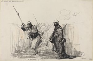 The Return of the Soldier on Leave - You Arrive Just in Time! by Jean Louis Forain