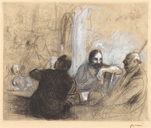Pilgrims at Emmaus by Jean Louis Forain